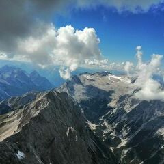 Verortung via Georeferenzierung der Kamera: Aufgenommen in der Nähe von Garmisch-Partenkirchen, Deutschland in 3200 Meter